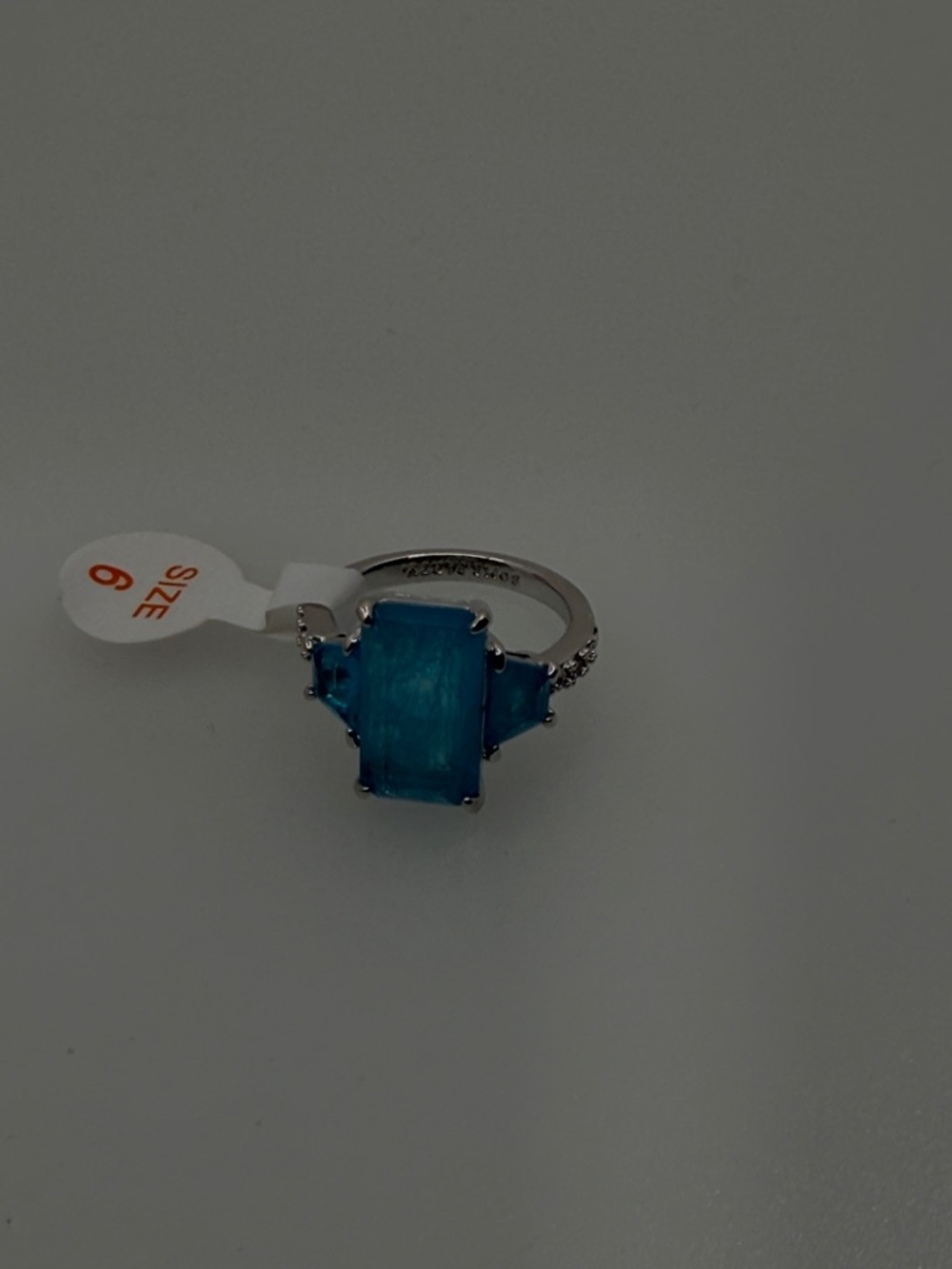 Bomb Party OG Ring- Size 6 Rhodium